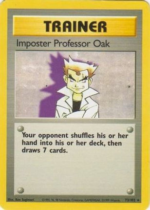 Imposter Professor Oak - 73/102 [Base Set]