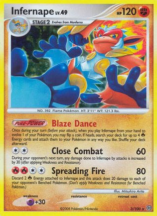 Infernape - 3/106 [Stormfront] Reverse Holofoil