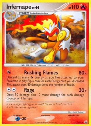 Infernape - 31/106 [Platinum]