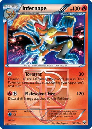 Infernape (Team Plasma) - 17/108 [Plasma Storm] Reverse Holofoil