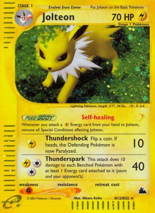 Jolteon (H12) - H12/144 [Skyridge] Holofoil