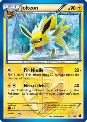 Jolteon (Team Plasma) - 34/106 [Plasma Freeze]