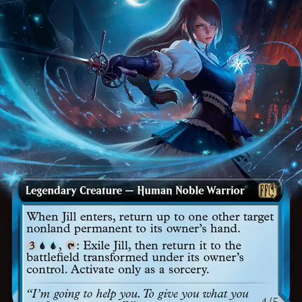 Jill, Shiva's Dominant // Shiva, Warden of Ice (Extended Art) [FINAL FANTASY] Foil