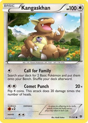 Kangaskhan - 71/106 [Plasma Blast] Reverse Holofoil
