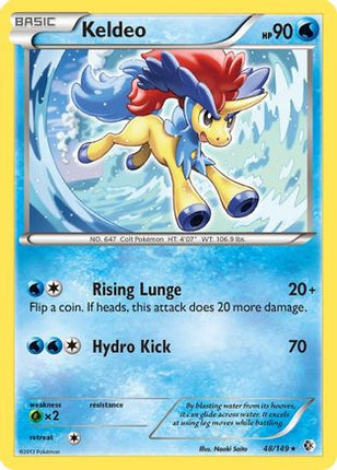 Keldeo (48) - 48/149 [Boundaries Crossed] Reverse Holofoil