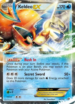 Keldeo EX - 45/106 [Legendary Treasures] Holofoil
