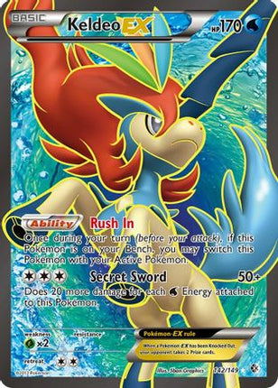Keldeo EX (142 Full Art) - 142/149 [Boundaries Crossed] Holofoil