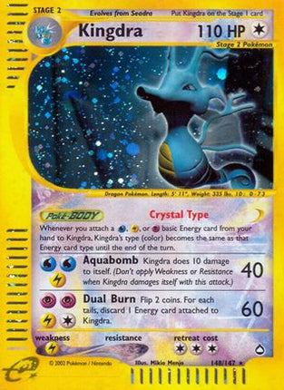 Kingdra (148) - 148/147 [Aquapolis] Reverse Holofoil