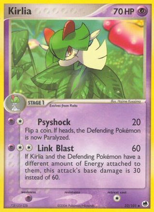 Kirlia - 32/106 [Dragon Frontiers] Reverse Holofoil