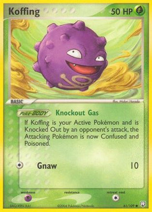 Koffing - 61/112 [Team Rocket Returns] Reverse Holofoil