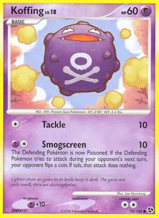 Koffing - 74/106 [Great Encounters] Reverse Holofoil