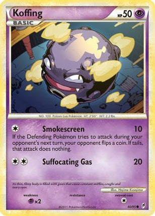 Koffing - 60/95 [Call of Legends] Reverse Holofoil