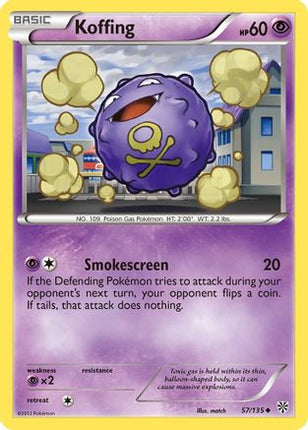 Koffing (57) - 57/108 [Plasma Storm] Reverse Holofoil