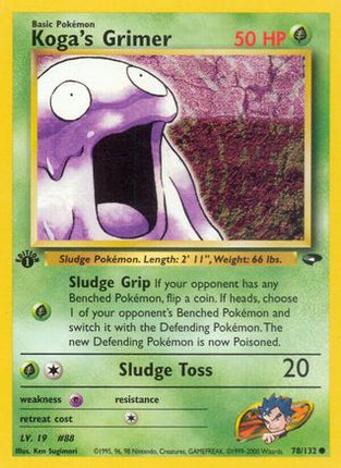 Koga's Grimer - 78/132 [Gym Challenge] Unlimited