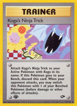 Koga's Ninja Trick - 115/132 [Gym Challenge] 1st Edition