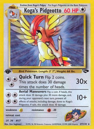 Koga's Pidgeotto - 27/132 [Gym Challenge] Unlimited