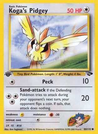Koga's Pidgey (80) - 80/132 [Gym Challenge] Unlimited