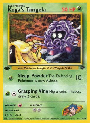 Koga's Tangela - 81/132 [Gym Challenge] Unlimited