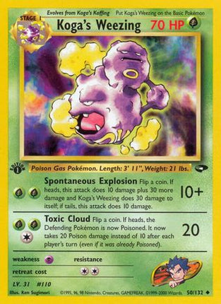 Koga's Weezing - 50/132 [Gym Challenge] 1st Edition