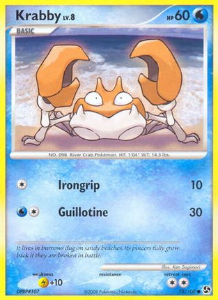 Krabby - 75/106 [Great Encounters] Reverse Holofoil