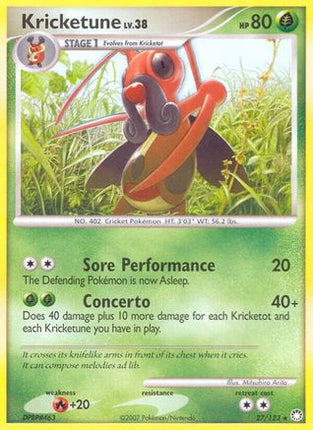 Kricketune - 27/null [Mysterious Treasures] Reverse Holofoil