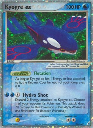 Kyogre ex - 95/100 [Crystal Guardians] Holofoil