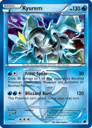 Kyurem (Team Plasma) - 31/106 [Plasma Freeze] Reverse Holofoil