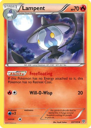 Lampent - 22/108 [Plasma Storm] Reverse Holofoil
