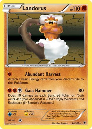 Landorus - 74/101 [Noble Victories] Reverse Holofoil