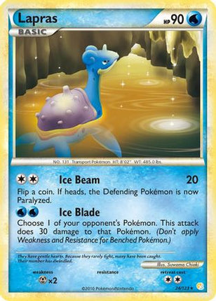 Lapras - 24/106 [HeartGold SoulSilver] Reverse Holofoil