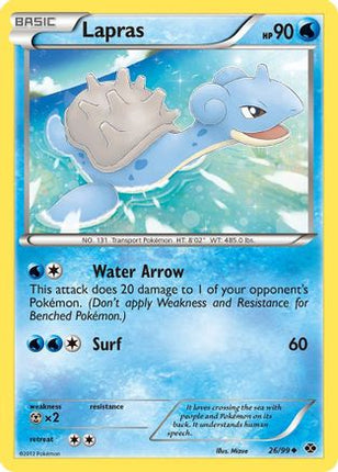 Lapras (26) - 26/99 [Next Destinies] Reverse Holofoil