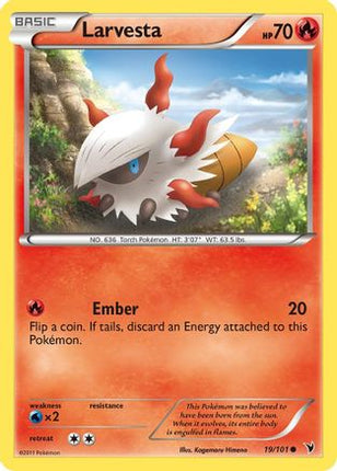 Larvesta (19) - 19/101 [Noble Victories] Reverse Holofoil