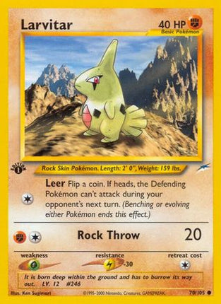 Larvitar - 70/105 [Neo Destiny] 1st Edition