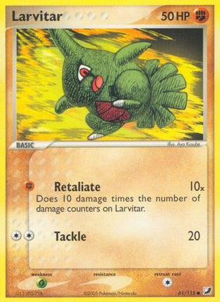 Larvitar - 61/115 [Unseen Forces] Reverse Holofoil