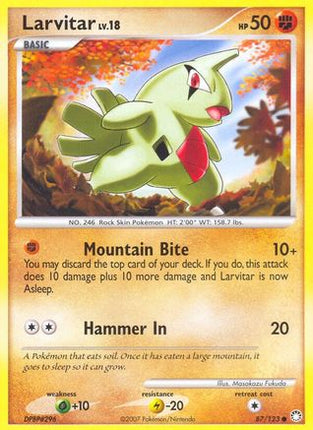 Larvitar - 87/null [Mysterious Treasures] Reverse Holofoil