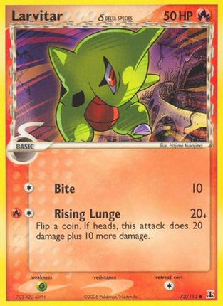 Larvitar (Delta Species) - 73/113 [Delta Species] Reverse Holofoil