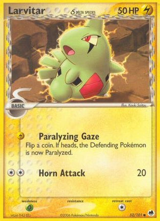 Larvitar (Delta Species) - 52/106 [Dragon Frontiers]