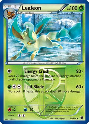 Leafeon (Team Plasma) - 11/106 [Plasma Freeze] Reverse Holofoil
