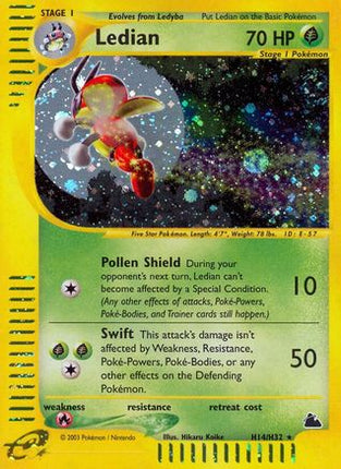 Ledian (H14) - H14/144 [Skyridge] Holofoil