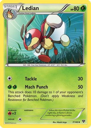 Ledian - 7/106 [XY Base Set] Reverse Holofoil