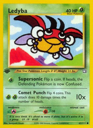 Ledyba - 63/111 [Neo Genesis] 1st Edition