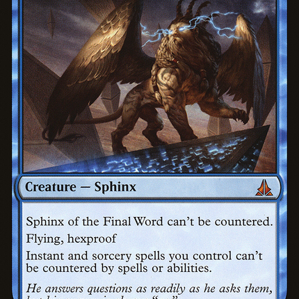 Sphinx of the Final Word [Oath of the Gatewatch]