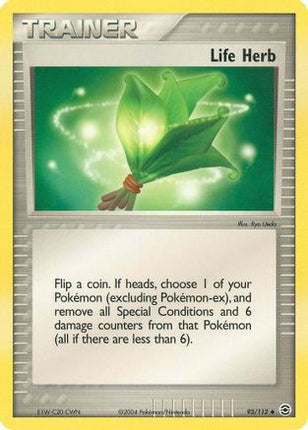 Life Herb - 93/112 [FireRed & LeafGreen] Reverse Holofoil