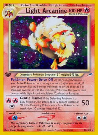 Light Arcanine - 12/105 [Neo Destiny] Unlimited Holofoil