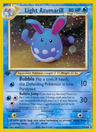 Light Azumarill - 13/105 [Neo Destiny] Unlimited Holofoil