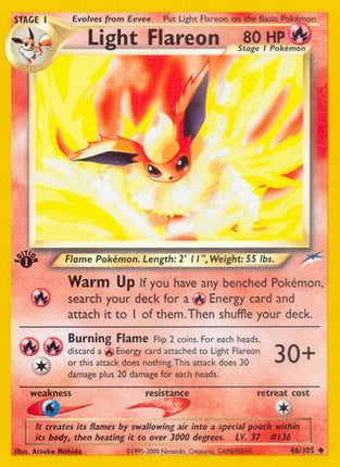 Light Flareon - 46/105 [Neo Destiny] 1st Edition