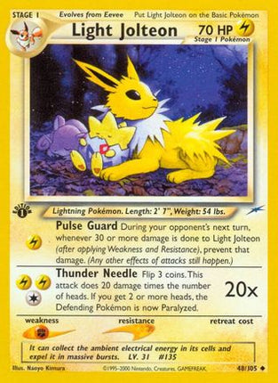 Light Jolteon - 48/105 [Neo Destiny] 1st Edition