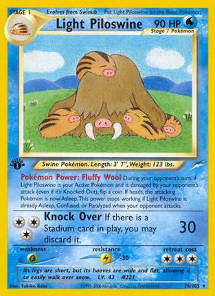 Light Piloswine - 26/105 [Neo Destiny] Unlimited