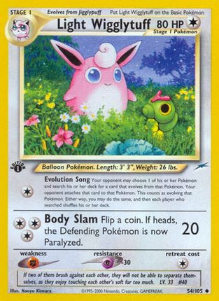 Light Wigglytuff - 54/105 [Neo Destiny] 1st Edition
