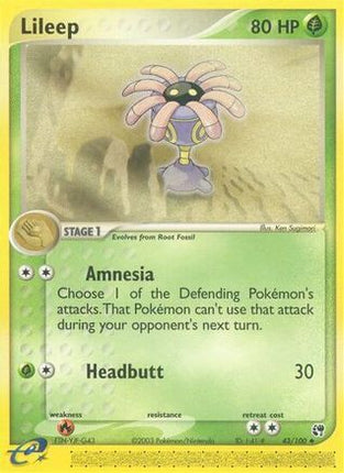 Lileep - 43/100 [Sandstorm] Reverse Holofoil